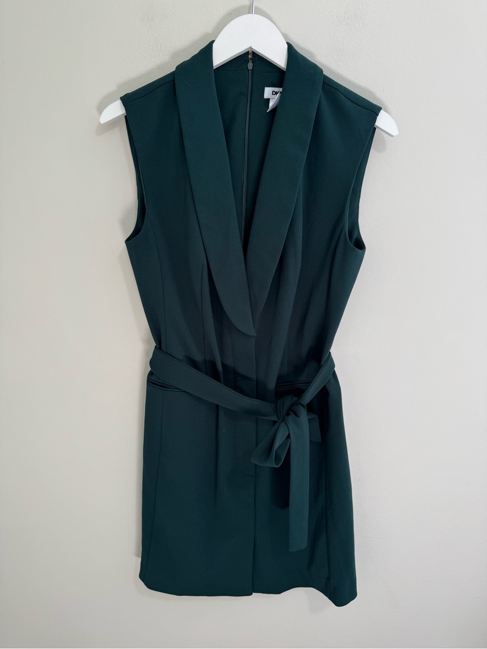 DKNY Dark Green Tuxedo Blazer Dress